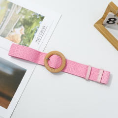PP Grass Fashion Wide Waist Belt Woven Forest Style Skirt Belt