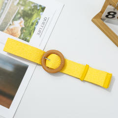 Small round button yellow