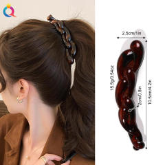 New Banana Hair Clip for Women High Ponytail Fixer Hairpin for the Back of the Head