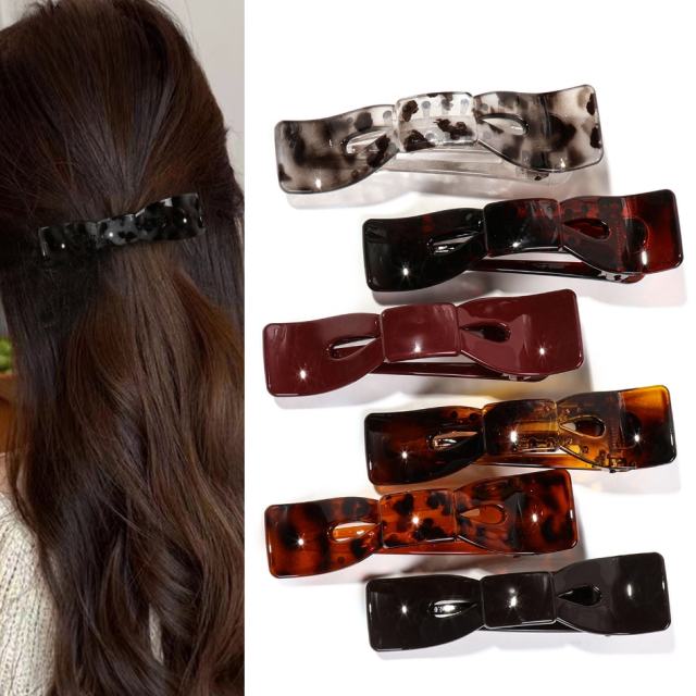 PC Large Bowknot Duckbill Clip New Style Butterfly Hairpin for Women Back of Head Hair Clip Hair Accessory