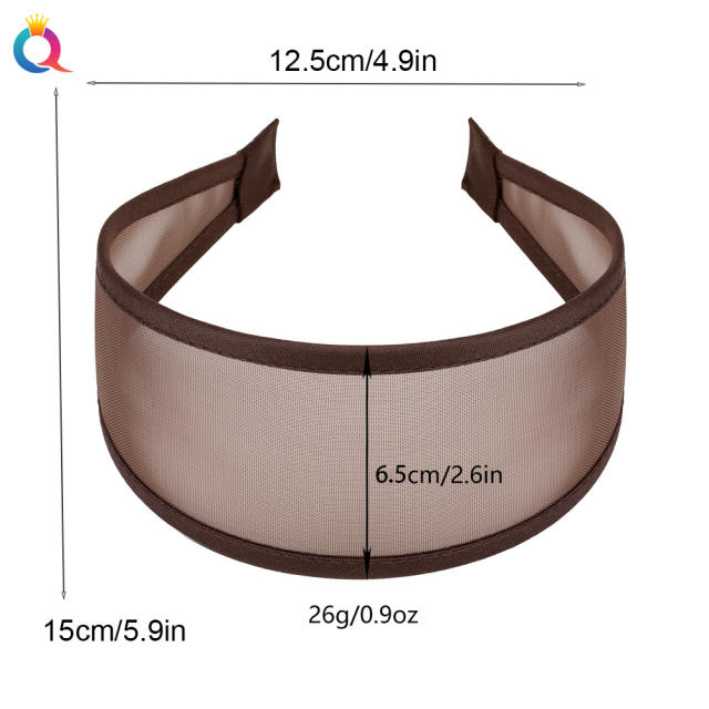 New Mesh Headband Wide-Brimmed Headband