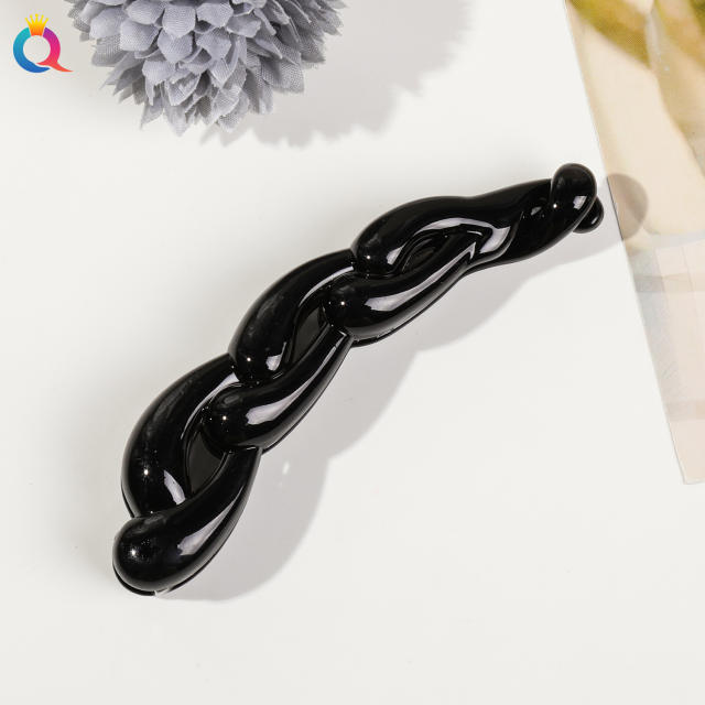 New Banana Hair Clip for Women High Ponytail Fixer Hairpin for the Back of the Head