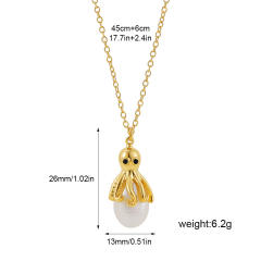 18K gold natural pearl shell abalone necklace ring vintage pendant ring earrings jewelry