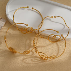 New Style Stainless Steel Arm Bracelet Fashion Open Arm bangle