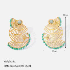 Fan earrings