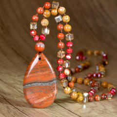 Best-Selling Bohemian Style Natural Stone Necklace for Women