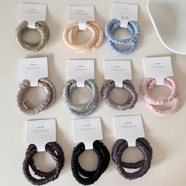 Simple Stylish Hair Tie for Women High Elasticity Satin Hair Band