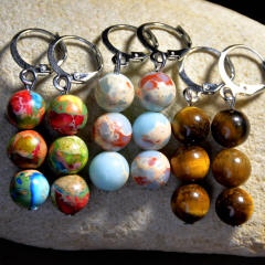 Bohemian Style Natural Stone Earrings for Women Colorful Agate Earrings