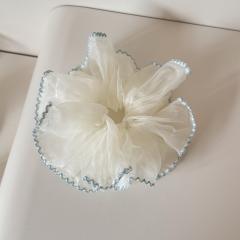 Korean fashion sweet mesh scrunchies for women