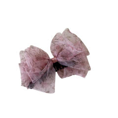 Fairy Organza Floral Bow Hair Clip for Women