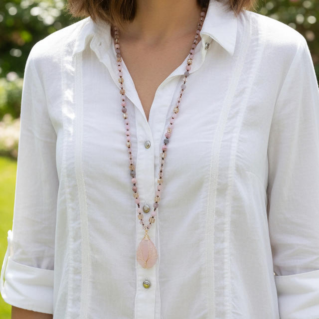 Best-Selling Tree of Life Water Drop Pendant Necklace for Women