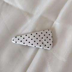 Korean Polka Dot Triangle Hair Clip snap hair clips for women