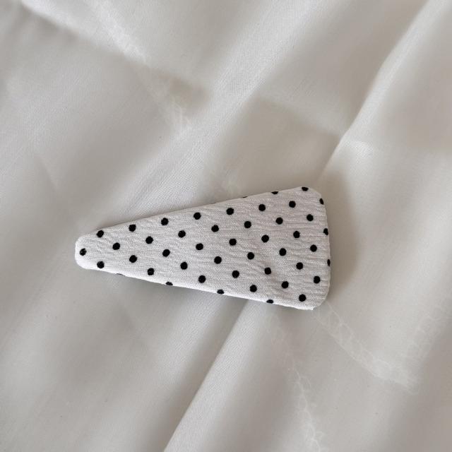 Korean Polka Dot Triangle Hair Clip snap hair clips for women