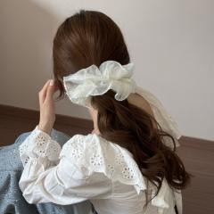 Korean fashion sweet mesh scrunchies for women