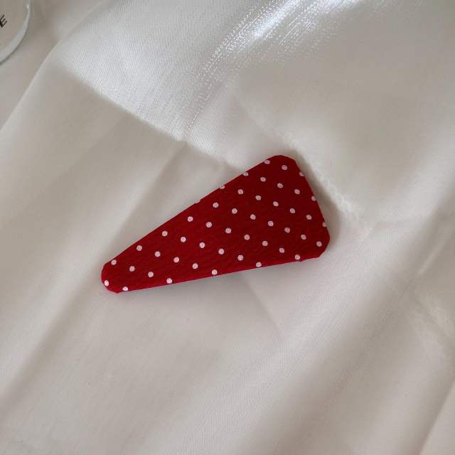Korean Polka Dot Triangle Hair Clip snap hair clips for women