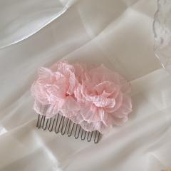 Summer holiday beach trend fabric flower hair combs hair clips