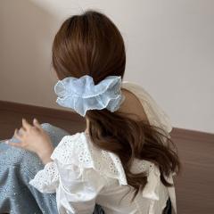 Korean fashion sweet mesh scrunchies for women