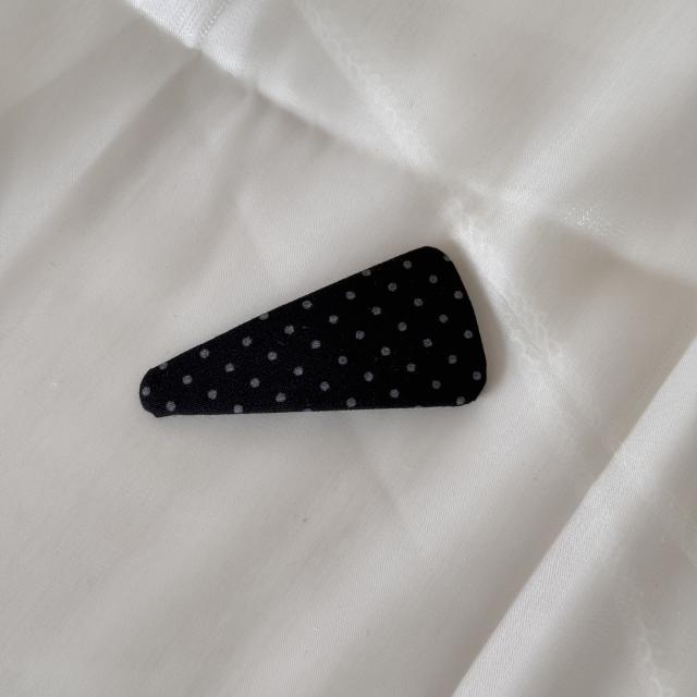 Korean Polka Dot Triangle Hair Clip snap hair clips for women