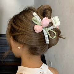 Korean New Tulip Spring Summer Hair Accessories for Women hair claw clips