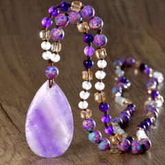 Best-Selling Bohemian Style Natural Stone Necklace for Women