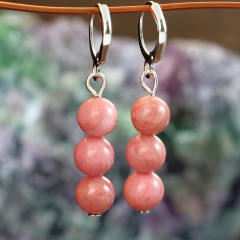 Bohemian Style Natural Stone Earrings for Women Colorful Agate Earrings