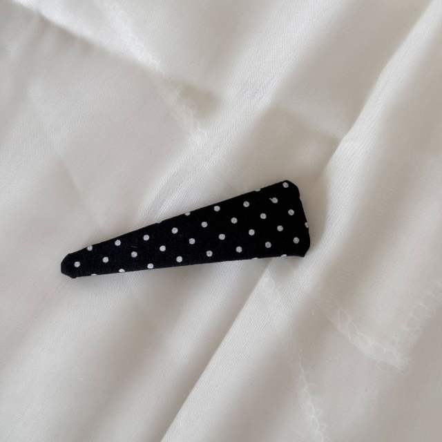 Korean Polka Dot Triangle Hair Clip snap hair clips for women