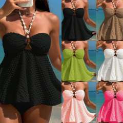 New Split Swimsuit Female Sexy  Bikini Halterneck Suspender Beach Vacation Swimsuit