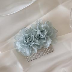 Summer holiday beach trend fabric flower hair combs hair clips