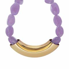 Vintage Geometric Resin Handmade Beaded Necklace Exaggerated CCB Choker Jewelry for Women