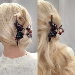New Korean Acetic Acid Heavy Industry Bow Grab Clip hair claw clips