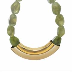 Vintage Geometric Resin Handmade Beaded Necklace Exaggerated CCB Choker Jewelry for Women