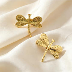 New Style Dragonfly Butterfly Stainless Steel Earrings Fashionable Non-Fading Earrings
