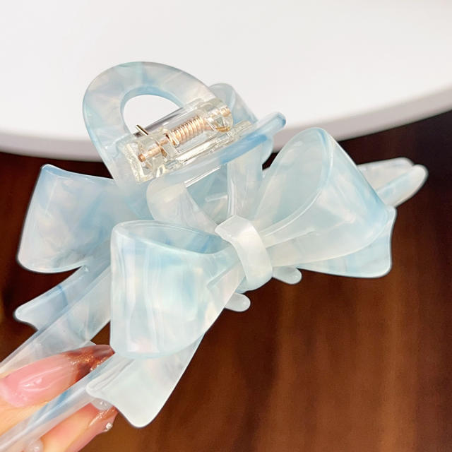 New Korean Acetic Acid Heavy Industry Bow Grab Clip hair claw clips