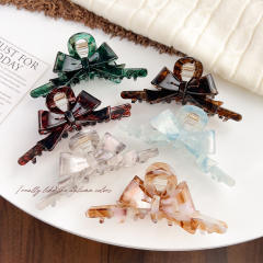 New Korean Acetic Acid Heavy Industry Bow Grab Clip hair claw clips