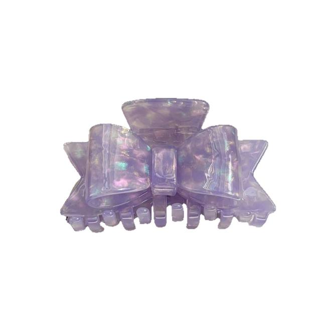 New Acetate Bow Clip French Retro Hair Claw clips Shark Clip for Women 8.7cm