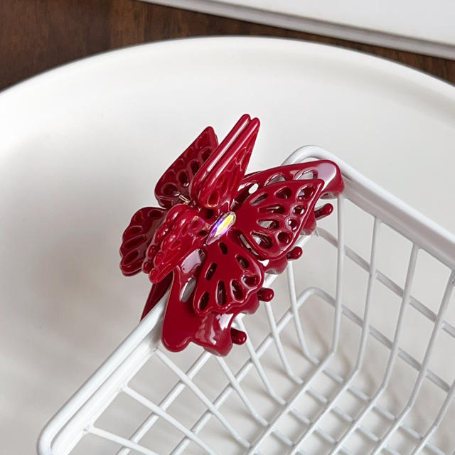 French Elegant Hollow Double-Layer Butterfly Hairpin good quality hair calw Clip