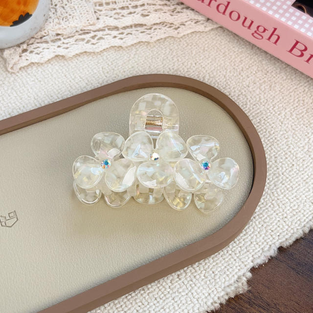 New Acetate Hairpin Three-Dimensional Flower hair claw Clip Medium-Sized Hair Clip