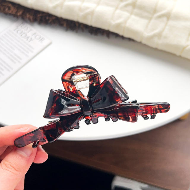 New Korean Acetic Acid Heavy Industry Bow Grab Clip hair claw clips