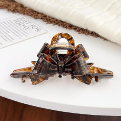 New Korean Acetic Acid Heavy Industry Bow Grab Clip hair claw clips
