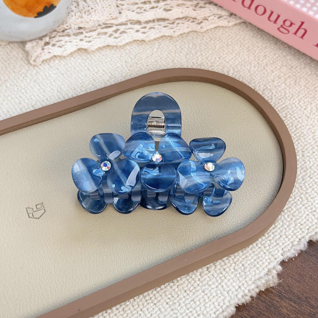New Acetate Hairpin Three-Dimensional Flower hair claw Clip Medium-Sized Hair Clip