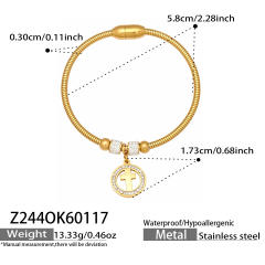 Z244-gold bracelet