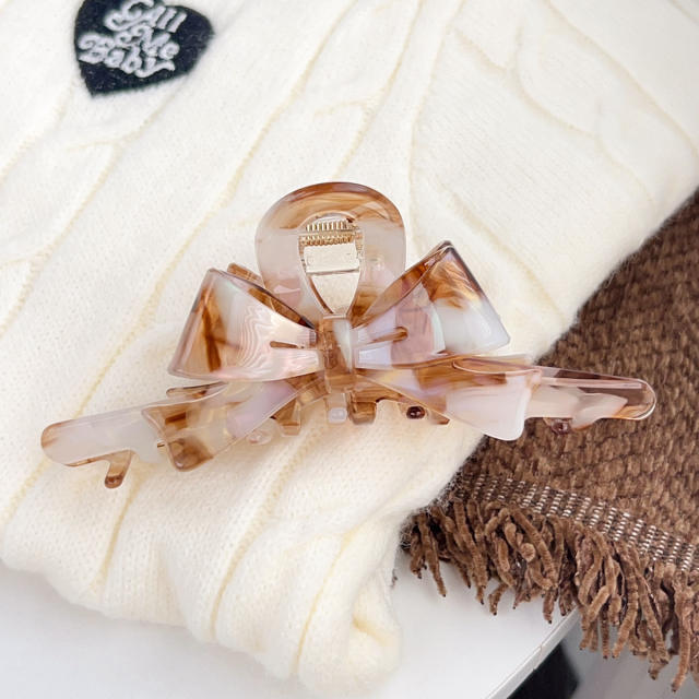 New Korean Acetic Acid Heavy Industry Bow Grab Clip hair claw clips