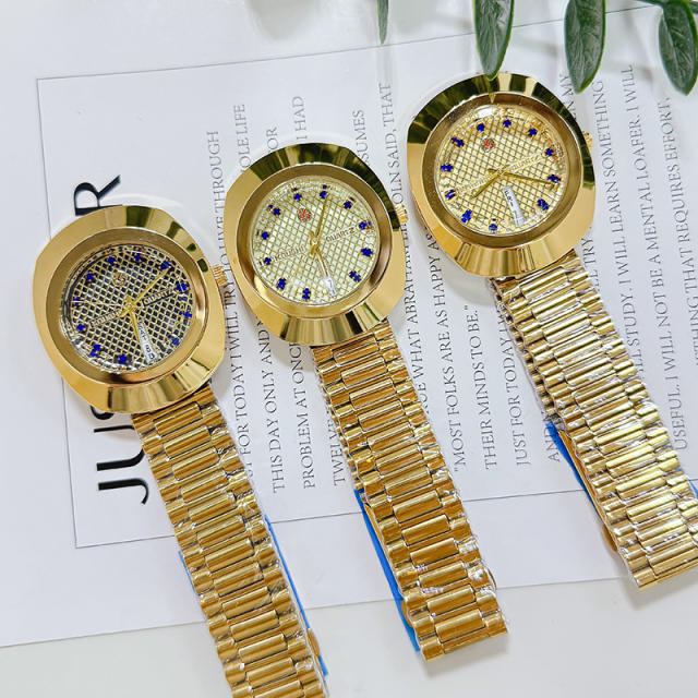 Popular Watch Steel Band Vintage Style Simple Calendar Watch