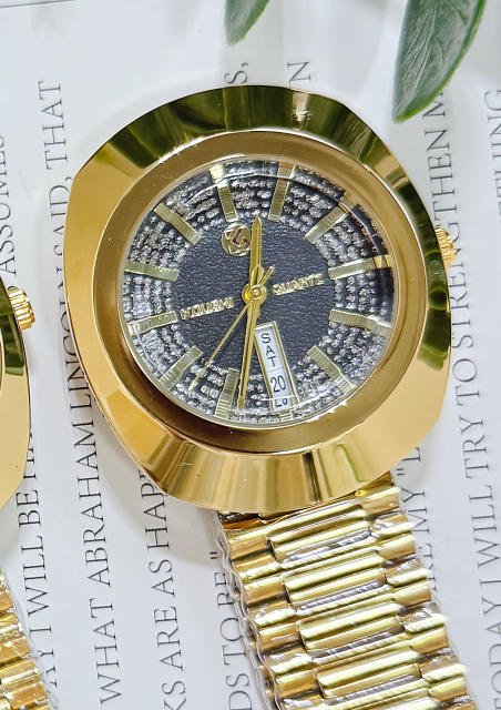 Popular Watch Steel Band Vintage Style Simple Calendar Watch