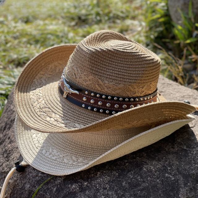Spring summer cowboy straw hat sun hat
