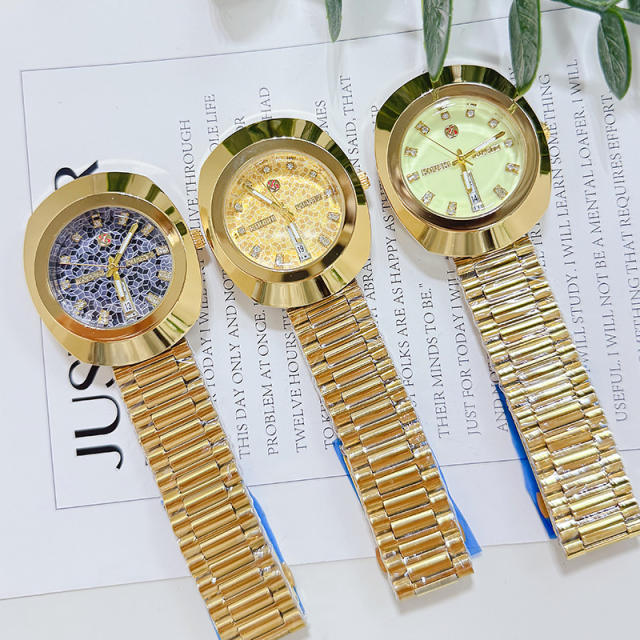 Popular Watch Steel Band Vintage Style Simple Calendar Watch