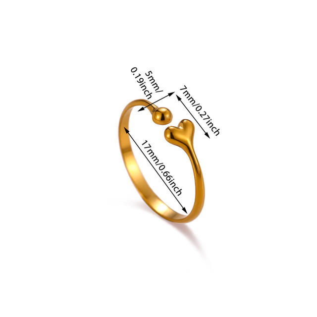 304 stainless steel rings diamond flower butterfly rings for women