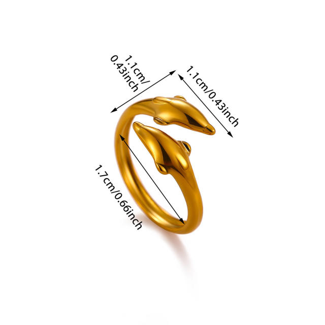 304 stainless steel rings diamond flower butterfly rings for women