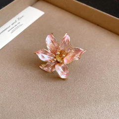 2026 New Vintage Tulip Flower Ring Chanel-Style Personalized  Adjustable Ring