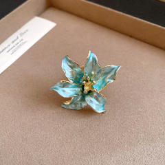 2026 New Vintage Tulip Flower Ring Chanel-Style Personalized  Adjustable Ring